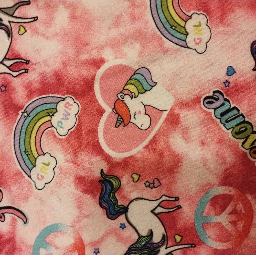 Colorful Unicorn and Rainbow Long Sleeve Shirt‎ Size 6X